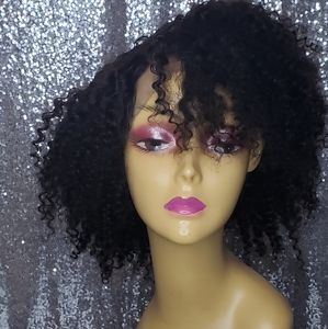 Kinky curly lace closure wig